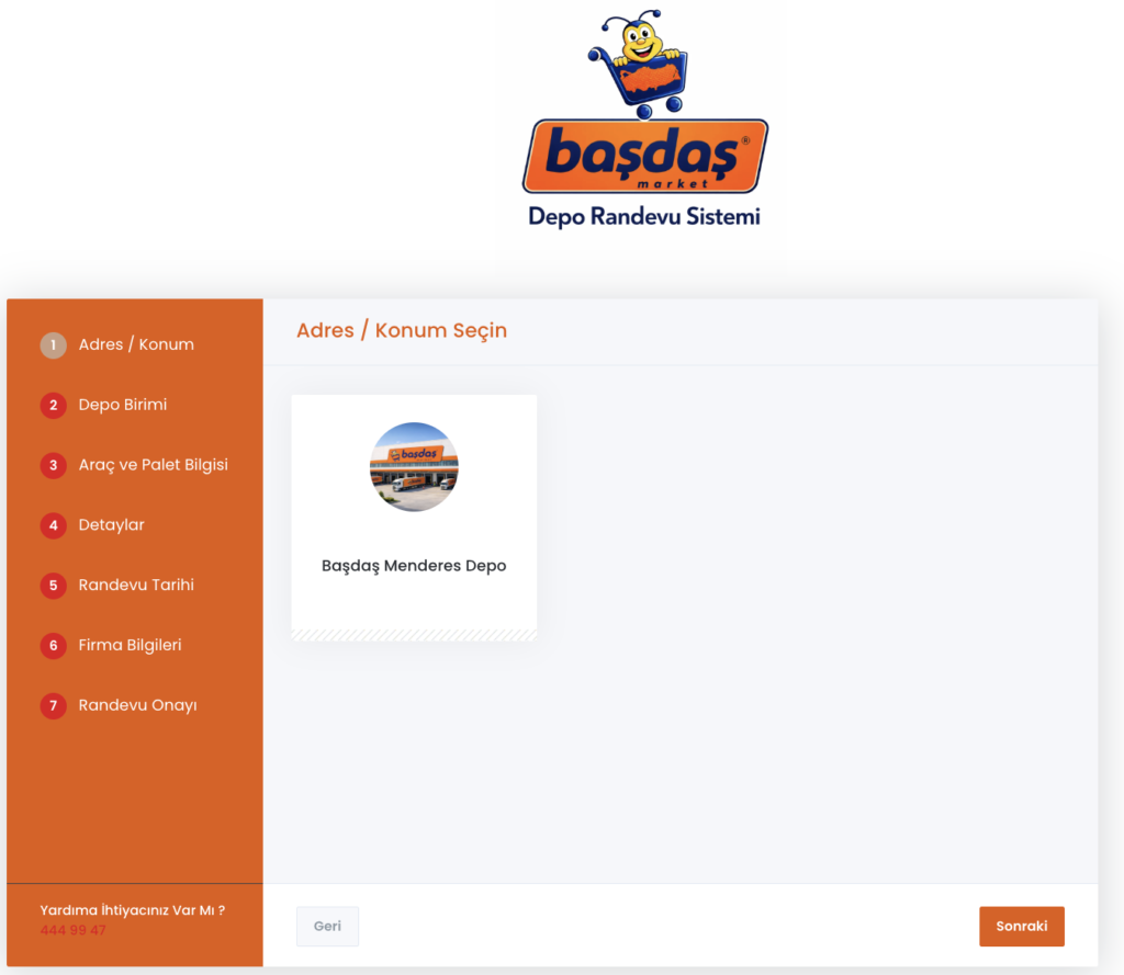 depo randevu sistemi yazılımı